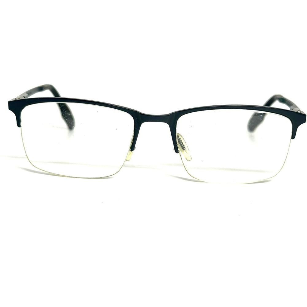 Safilo FILO 01 FRE Eyeglasses Matte‎ Black Semi Rimless Rectangular Frames Italy